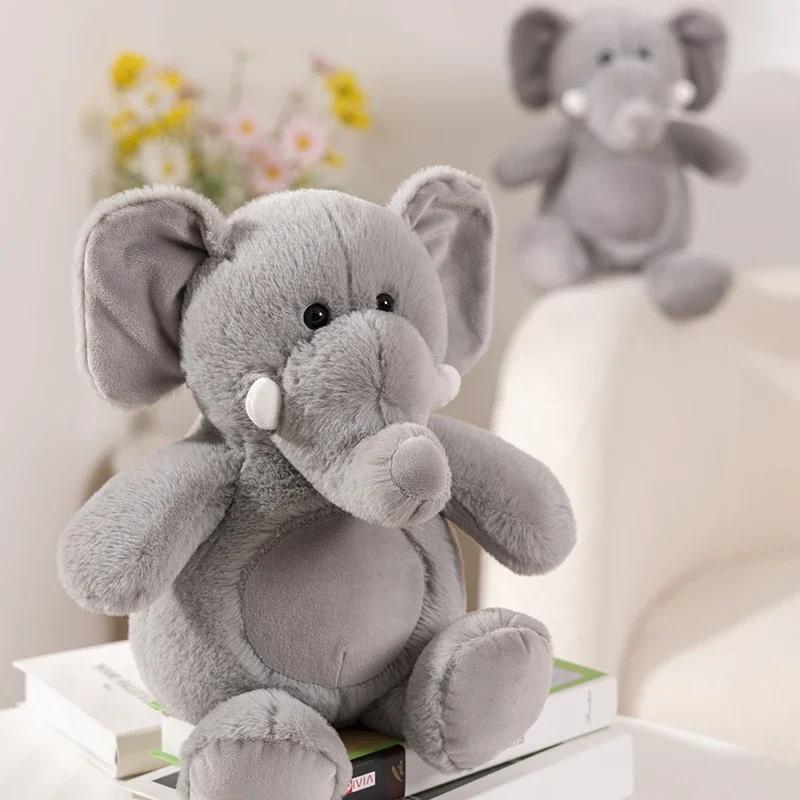 Kawaii Elephant Plush Soft Stuffed Animal Cute Elephant Pillow Toy Gift For Toddler Kid Adult Decoration 40~65CM
