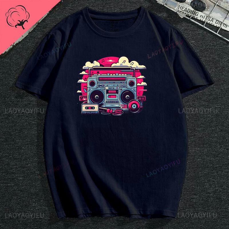 Vintage 90s Vibe 1990 Style Fashion 90 Theme Outfit Nineties Costume TShirt Funny Graphic Cotton Women Fashion Short Sleeve