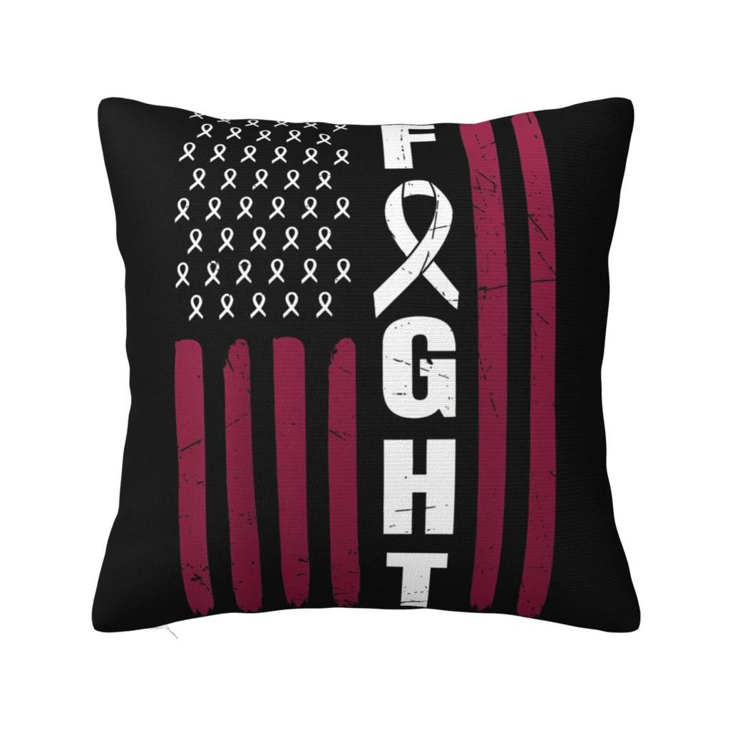 Women Breast Cancer Warrior I Am The Storm Pillow Case Cushion Covers Vintage Decorative Throw Pillow Case Cover for Seat