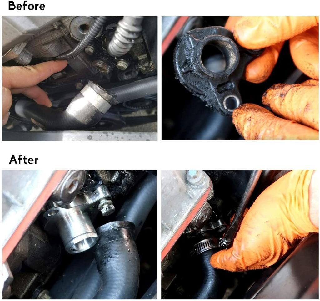 Înlocuitor de fiting de furtun de apă din aluminiu pentru BMW N54 335i 335 11537541992 11537544638 N54 N53 N52 motoare TF-1019