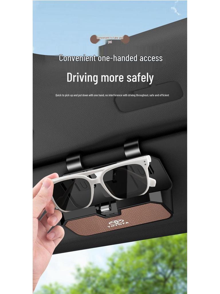 Glasses and Receipt Holder for Toyota Corolla, Camry, RAV4, and Sienna