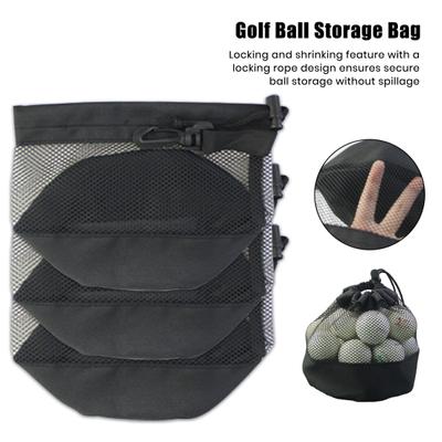 1/2 Stück Golfballtasche Nylon-Netz Golfball-Aufbewahrungstasche Kordelzug Golf-Tees
