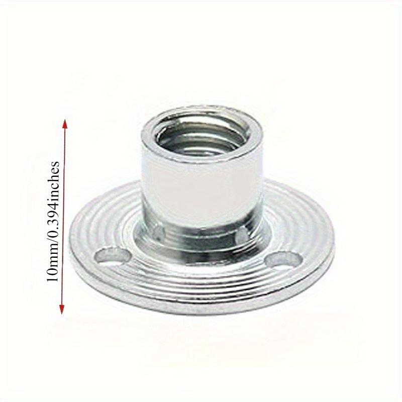 20 buc Piuliță T M10 Oțel Carbon Inserție cu Flanșă Piuliță T Montaj pentru Instalarea Mobilierului Instalare Ușoară Inclus