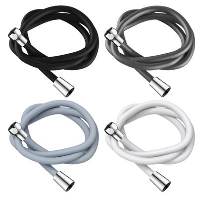 Silicone Shower Hose with Metal Interface & 1/2 Thread Ensures Leak Free Performances for A Luxurious Bathing Experience