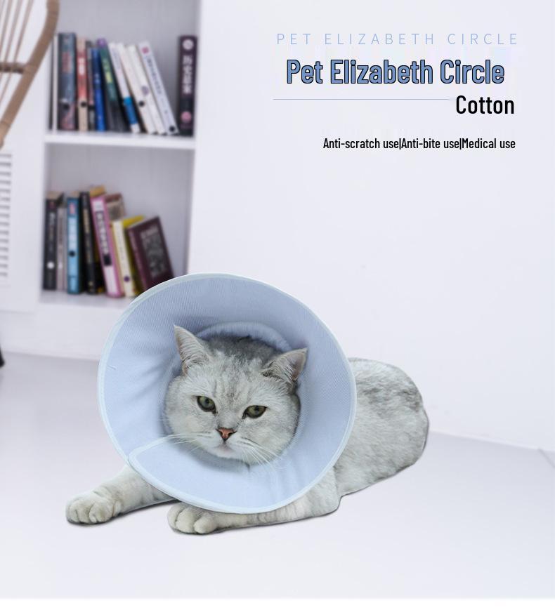 Coleira Macia Transparente de PVC Emendado Anti-Mordida para Gatos e Cães