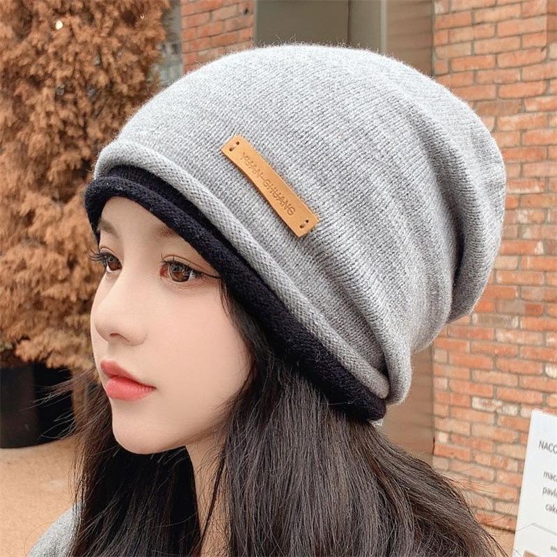 Women's Autumn/Winter Wool Hats - Korean Retro Fashion, Versatile Knit Beanie for Small Faces.