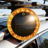 Kabellose Solarkennleuchte: Berührungsgesteuerte Bernsteinfarbene Blinklampe, Magnetische Auto-Dach-Stroboskoplicht, Wasserdichte Sicherheitsleuchte, LED
