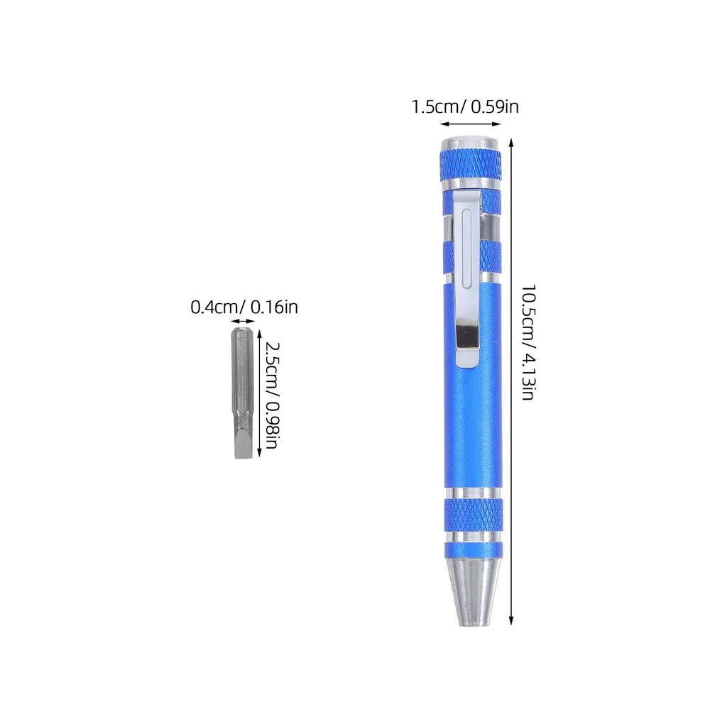 Screwdriver 8-in-1 Mini Pen Kit Magnetic Repair Tools Eyeglasses Multi-bit Combination