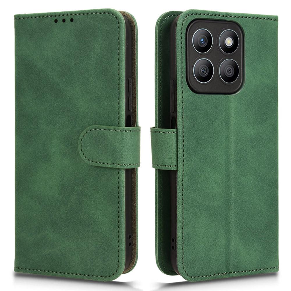 For Honor X8c 4G Leather Case Skin Feel Anti Drop Wallet Flip Phone Cover