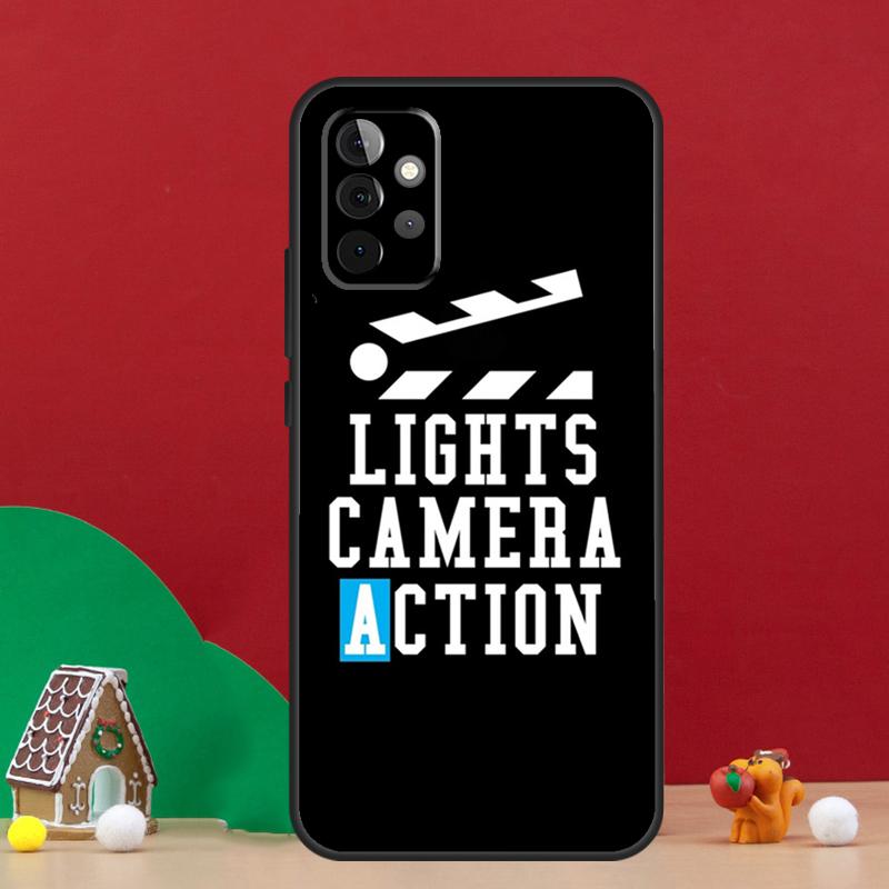 Film Movie Maker Clapperboard Take Case For Samsung Galaxy A56 A33 A13 A36 A23 A52 A32 A12 A54 A34 A14 A16 A53 A15 A35 A55 A17
