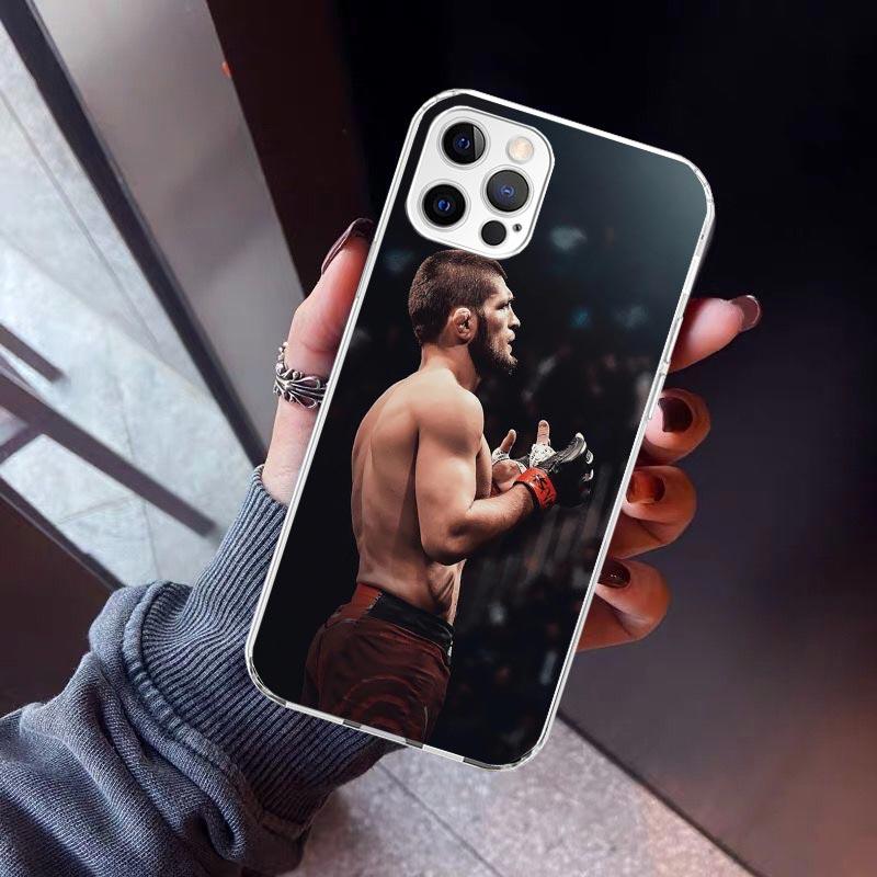 Husă de telefon Khabib Nurmagomedov Pentru iPhone 17 Air 11 13 Mini 14 15 Plus 16 12 Pro Max 16E SE 7 8 Model Capac Spate Moale TPU 17