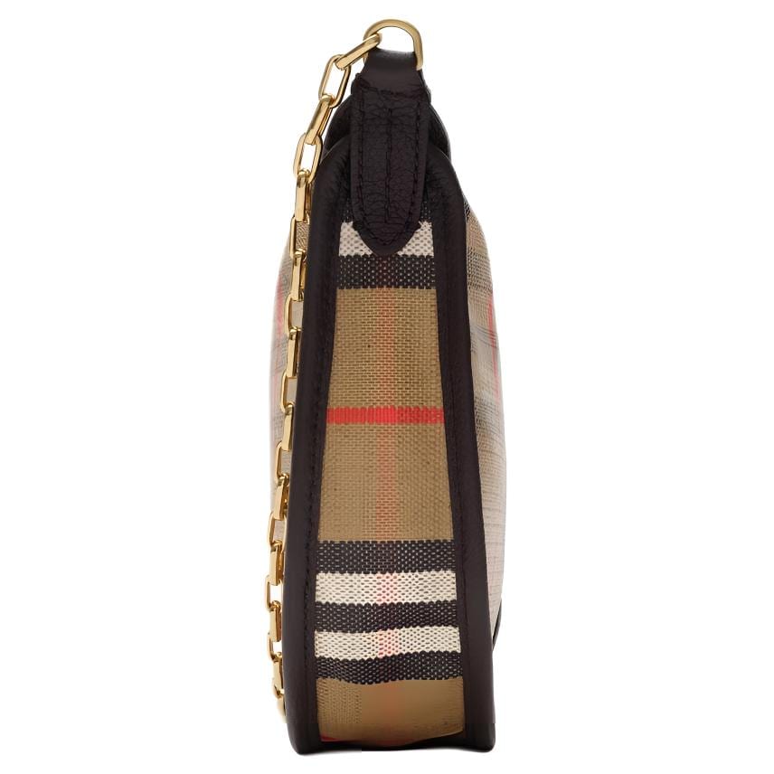 Burberry Highlands Cotton Shoulder Bag Mini Women's Sandy Beige 81235771