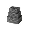 Woven Rattan Storage Basket with Lid - Snack, Sundries & Key Organizer