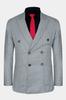 Blazer Sportivo Oslo Grigio Doppiopetto Ricco di Lana