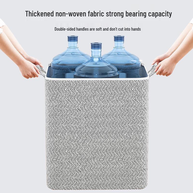 Foldable Cotton Quilt Storage Bag - Large Capacity, Dustproof, Moistureproof for Wardrobe or Moving