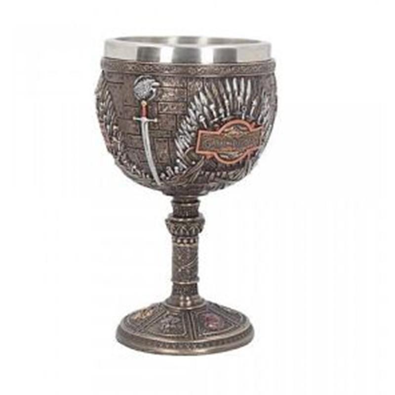 Creative Skull Series Cup Resin Beer Mug 3D Cocktail Goblet 304 Stainless Steel Viking Wine Glass Tumbler Bar Decoration