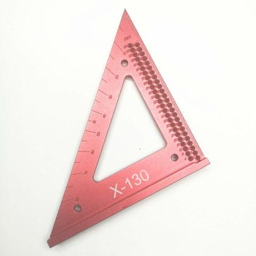 CarAngels Woodworking Triangle Ruler, Marking Gauge, Sliding Square, Right Angle Ruler, High Precision, 1mm Hole Spacing, Right Angle/45 Degree Markin