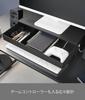 Yamazaki Tower Monitor Desktop Monitor Stand with Fits Game W50 X X Model 10188 Stand, Drawer, Controllers, Black, D24-41 H12.8cm,