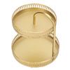 4pcs Gold 2 Tier Fruit Tray Metal 2 Tier Fruit Bowl Fruit Stand Organizer  For Party Event