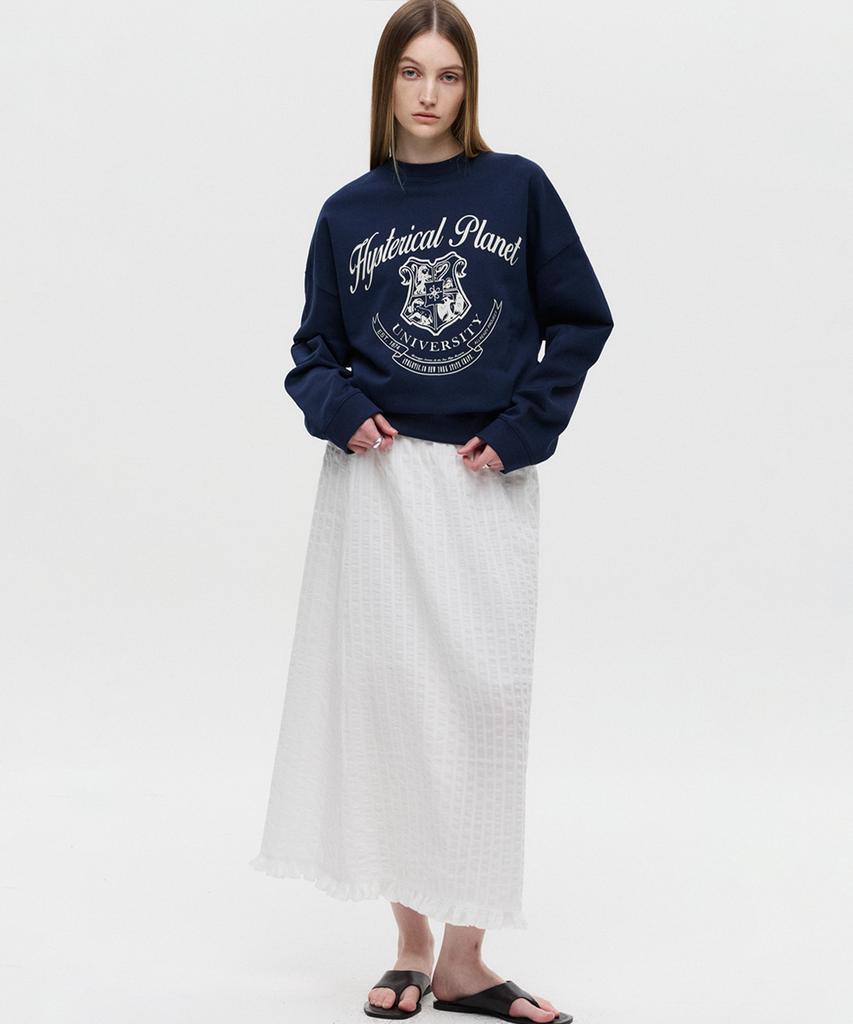 Diaeneseualumeon Frill Long Skirt White