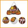 Wall Decoration Halloween Holiday Party Home Wall Decoration Sign Wall Hanging Welcome Door Hanging Pumpkin Black Cat