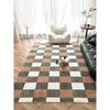 Vintage Plaid Area Rug – Colorful Geometric Design Non-Slip Carpet, Soft Machine Washable Floor Mat for Living Room Bedroom