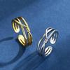 Nischen-Minimalistischer Mehrschichtiger Drahtstrang-Ring – Vielseitiges, Trendiges Design für Damen