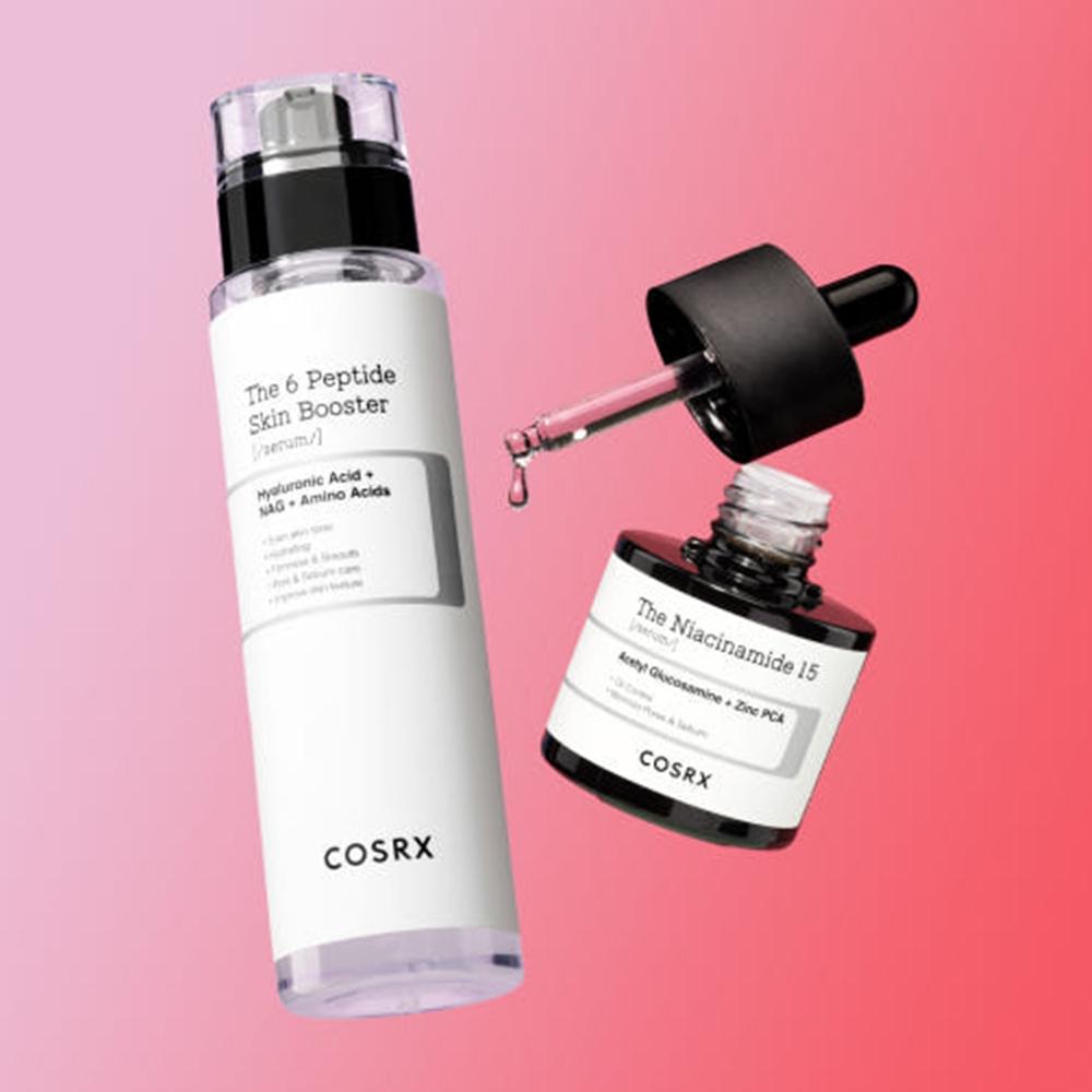 COSRX Niacinamide 15 Serum 20ml + 6 Peptide Serum 150ml Set