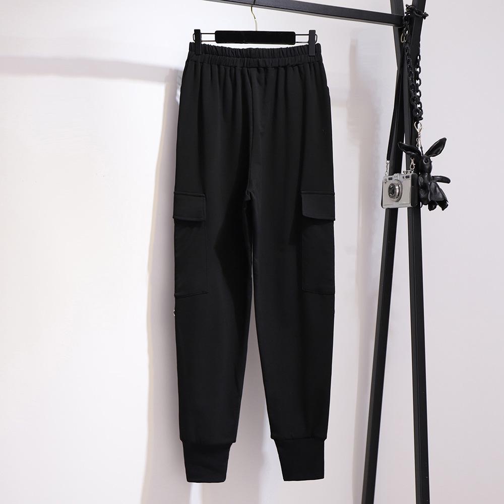 Sommer Weibliche Lose Beiläufige Cargo Harlan Hosen Plus Größe Tasche Große Größe Mode Frauen Hosen