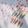 TENSOR M-960 Frosted Transparent Crushed Glass 3D Koi Nail Art Stickers with Back Adhesive