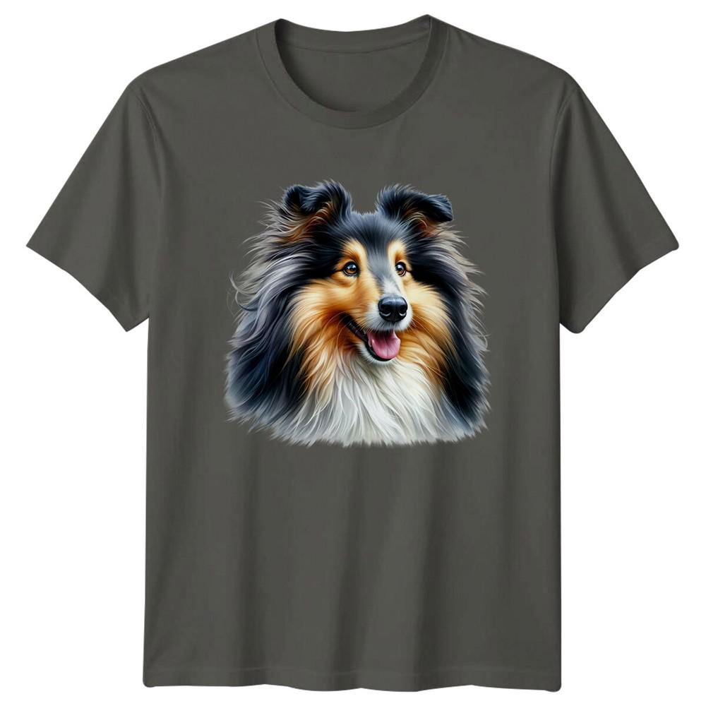 Sheltie Dog Portrait Graphic Pet Lover Collie Dog Breed TShirt