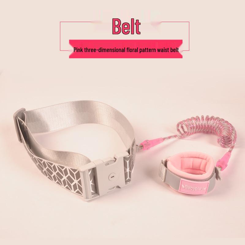 Child Safety Anti-Lost Wristband with Key Lock and Waist Belt 1.5m