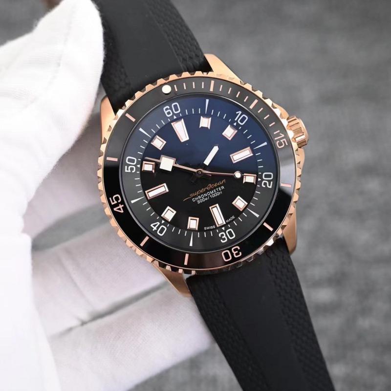 Мужские кварцевые часы Bainilai BNL Super Ocean с керамическим безелем и календарем