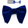 Men's Large Double Layer Velvet Bow Tie - Solid Color Fashion Statement