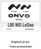 Compatible Black Letter Car Logo Modification for Nio L90 – Hood and Tail Emblem Sticker