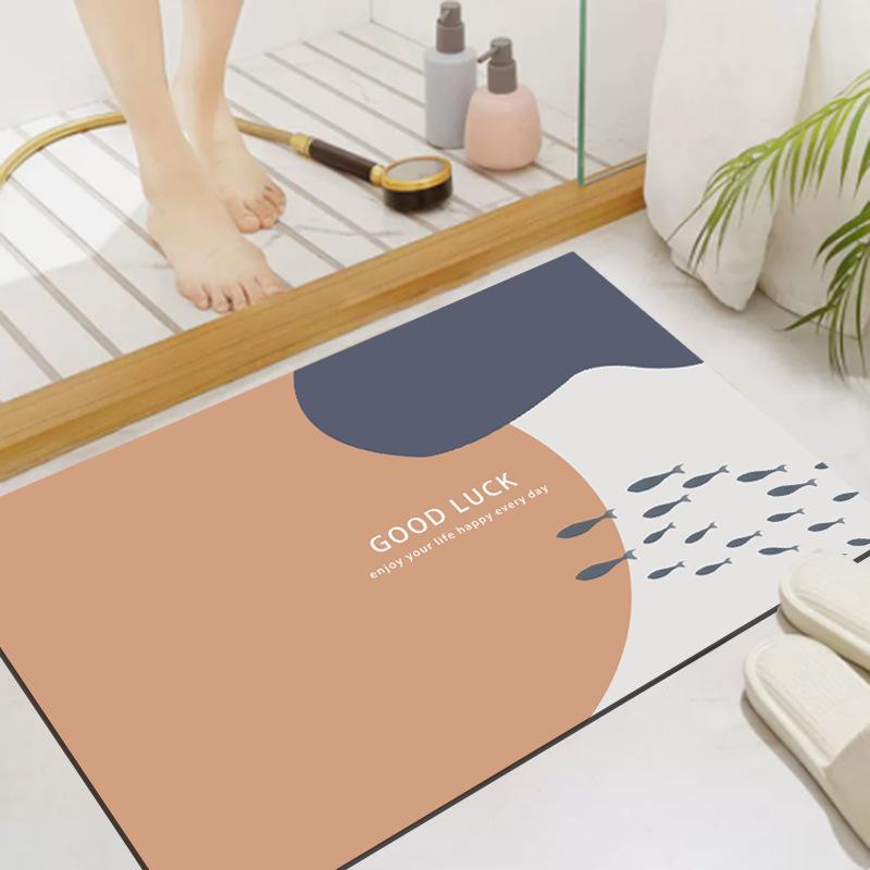 Diatom Mud Bathroom Mat: Soft, Absorbent, Non-Slip, Quick-Drying Custom Foot Mat