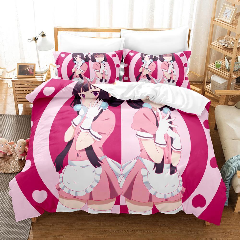Kawaii Grils Blend S Bedding Set Single Twin Full Queen King Size Bed Set Adult Kid Bedroom Duvet Cover Sets Anime Bed Sheet Set