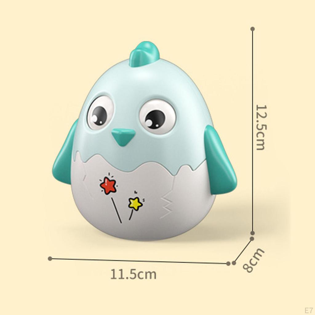 Chick Tumbler Toy Chicken Toy, Musical Doll Crawling Time Wobbling for Babies