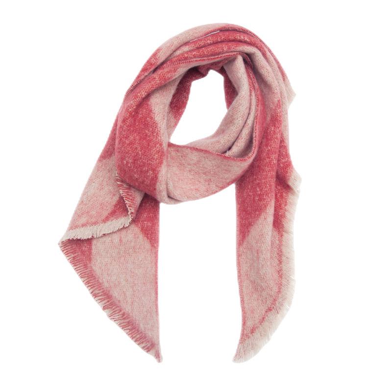 Diagonal Scarf Fashion Women Shawl Yarn Rhombus Shawl Circle Keep Warm