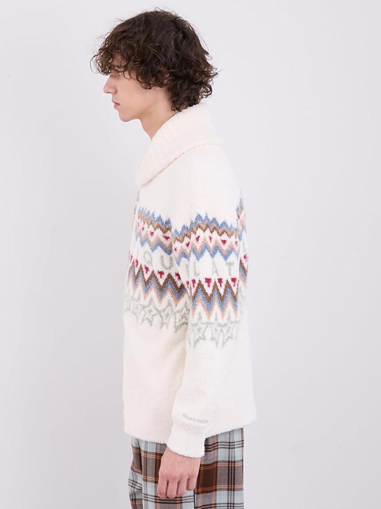 Gelato Pique HOMME Powder Fair Isle JQD Cardigan PHNT245928 IVR Men's