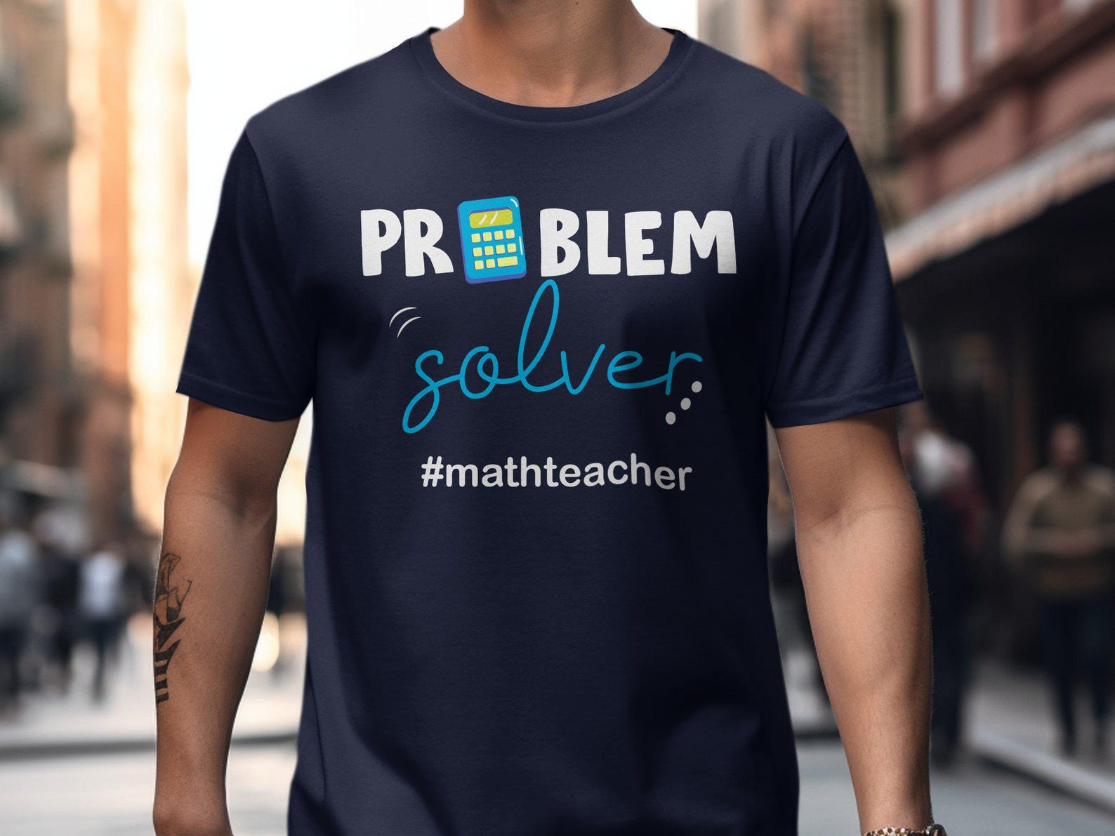 Problem Solver Math Teacher T-Shirt, Funny Teacher Gift XL