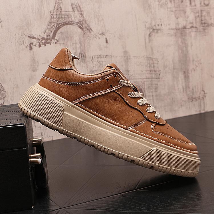 

Спортивная обувь Новые модные тенденции Универсальная спортивная и повседневная обувь на толстой подошве, износостойкая и увеличивающая рост, Мужской стиль 43