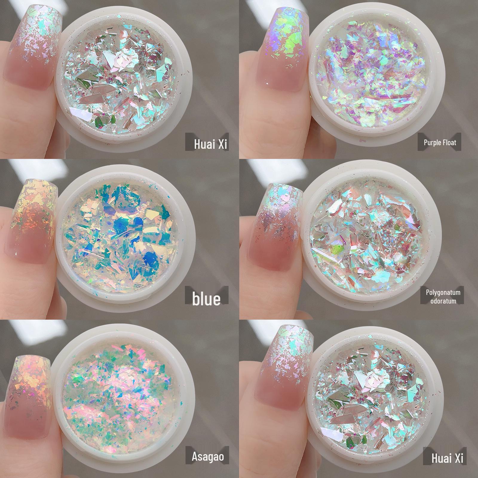 

Aurora Iridescent Opal Nail Glitter - Super Flash Dreamy Nail Art Decoration