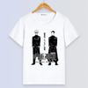 Anime Jujutsu Kaisen Cute White Summer Short Sleeve For Women Soft Plus Size Street Style Elastic Top T-Shirt