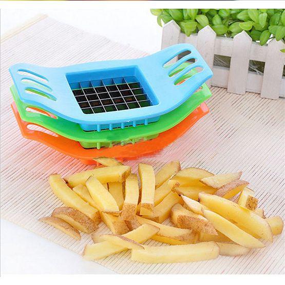 Fry French Potato Chip Cut Cutter Fruit Slicer Chopper Chipper Easy To Use Blade