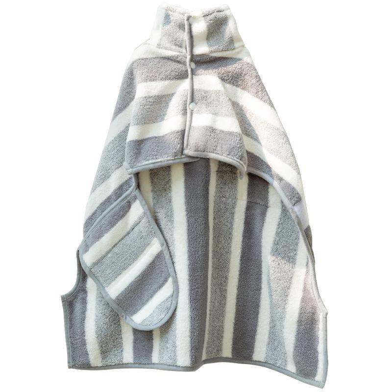Extra Large Quick-Dry Absorbent Dog Bathrobe for Golden Retrievers and Shiba Inus