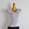 Minimalist Pure Color New Arrival U Collar Flying Sleeves Vest Sweater Women's Clothing Summer Silm Slim Looking Sleeveless T-shirt Tops