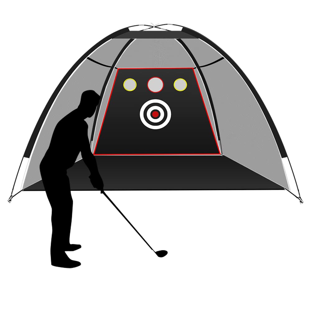 

Voodans Golf Large Golf Practice Golf Swing Practice Net for Outdoor and Home Easy Setup Net, Net, Practice, (3m) чёрный