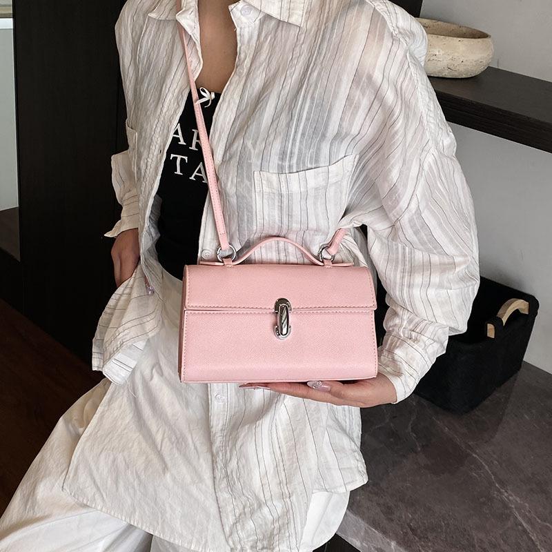 New Niche Design Popular Toothpick Pattern Small Square Bag Versatile Portable Shoulder Messenger Women's Bag