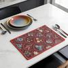 Cotton Linen Placemats Woven Cloth 30x45cm for Dining Table Kitchen Tabletop Place Mats